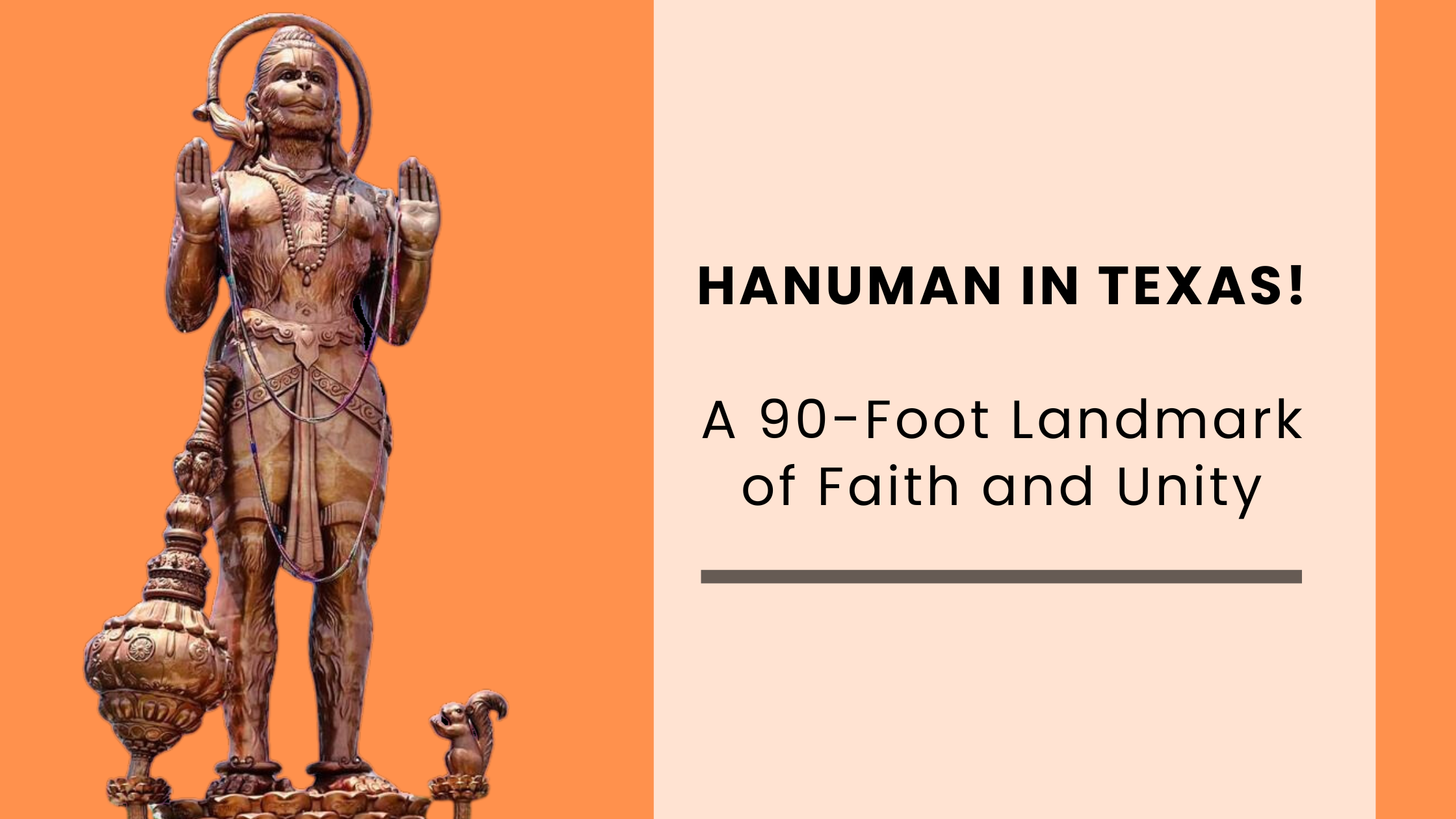 A 90-Foot Hanuman Statue A New Cultural Landmark in Texas